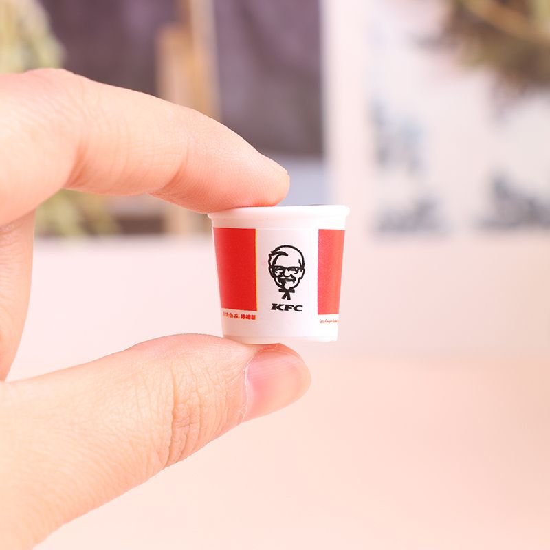 5pcs Miniature Items DollHouse Miniature Simulation KFC