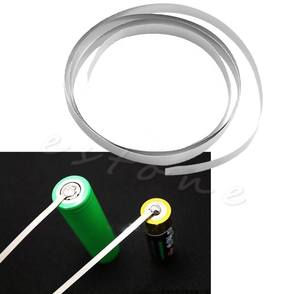 1 PC 1M 8mm X 0.15 Pure Ni Plate Nickel Strip Tape For Li 18650 Battery Spot Welding-Y103