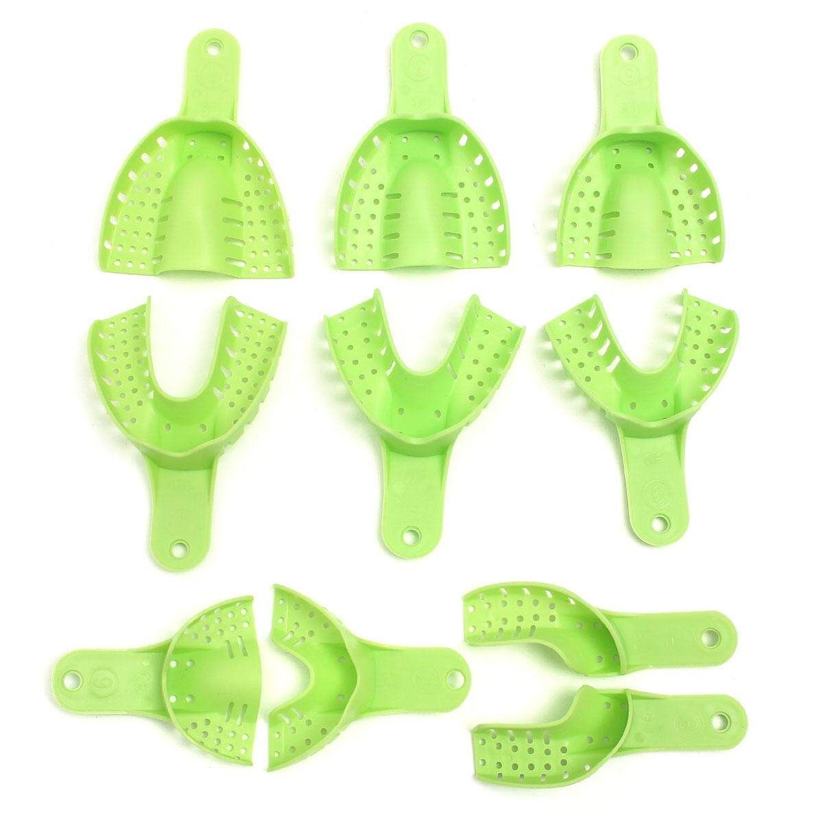 1 Kit/10pcs Dental Impression Trays Autoclavable Dental Central Supply