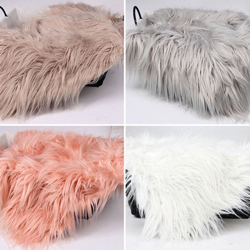 Faux Fur Photography Photo Prop Baby Newborn Blanket-White