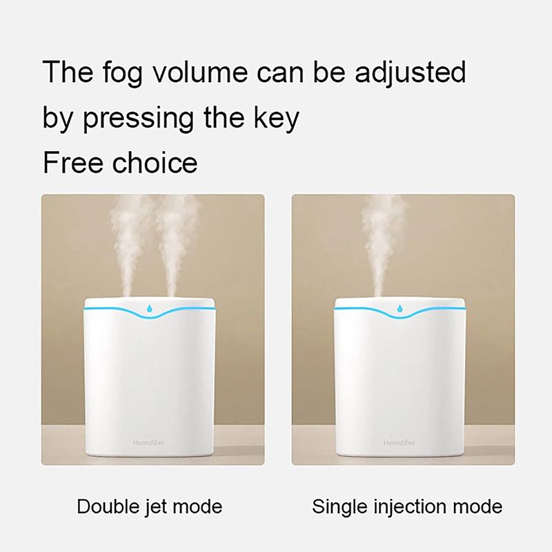 2L Double Spray Humidifiers Air Diffusel Quiet Home