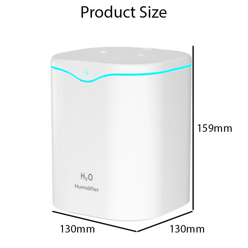 2L Double Spray Humidifiers Air Diffusel Quiet Home