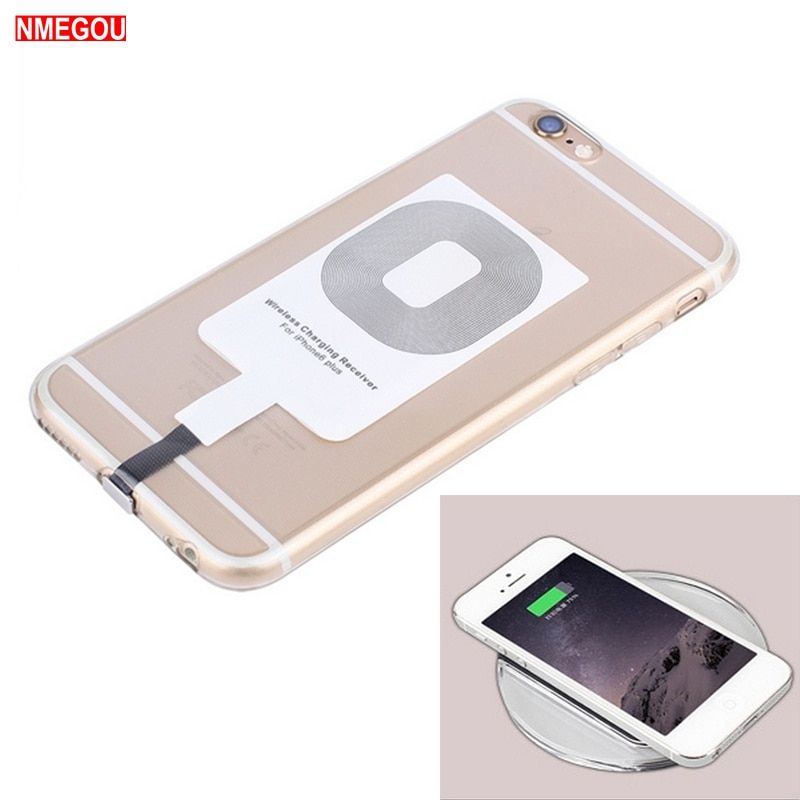 For Apple IPhone 5 5S 5C SE 6 6S 7 Plus Qi Wireless Charger Receiver Pad Card For I Phone 5 6 S Smart Charging Recepteur Adapter(Universal)