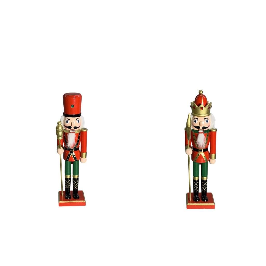 2Pcs 30cm Nutcracker Figures Nutcracker Soldier Christmas