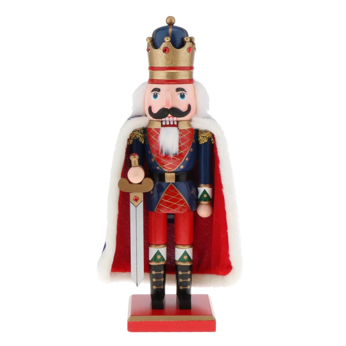 15 Inch Wooden Nutcracker Doll King Christmas Xmas Home Style 1
