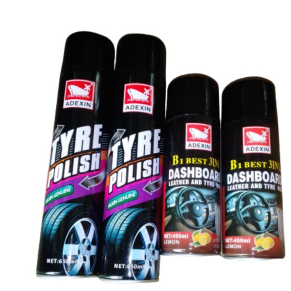 AdexinTire Polish X2 And Dashboard Leather And Tire Wax X2