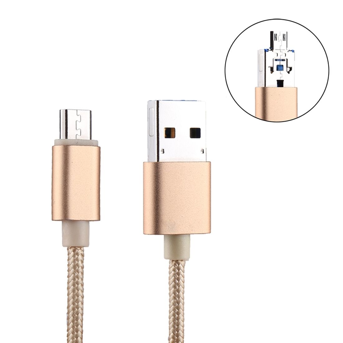 RQW-18S 8 Pin 16GB Multi-functional Flash Disk Drive With USB / Micro USB To Micro USB Cable, For IPhone X / IPhone 8 & 8 Plus / IPhone 7 & 7 Plus / IPhone 6 & 6s & 6 Plus & 6s Plus / IPad(Gold)