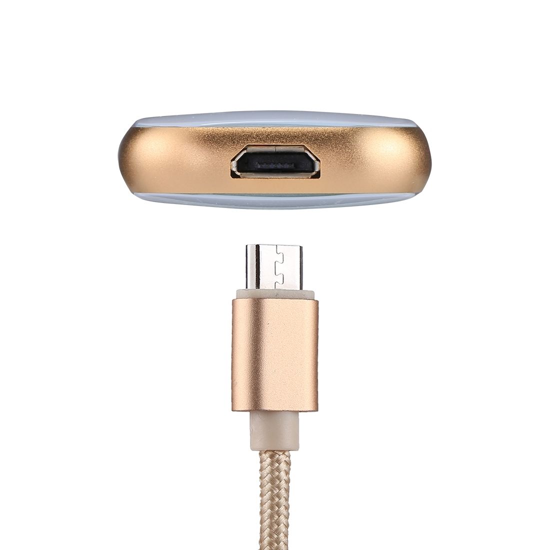 RQW-18S 8 Pin 16GB Multi-functional Flash Disk Drive With USB / Micro USB To Micro USB Cable, For IPhone X / IPhone 8 & 8 Plus / IPhone 7 & 7 Plus / IPhone 6 & 6s & 6 Plus & 6s Plus / IPad(Gold)