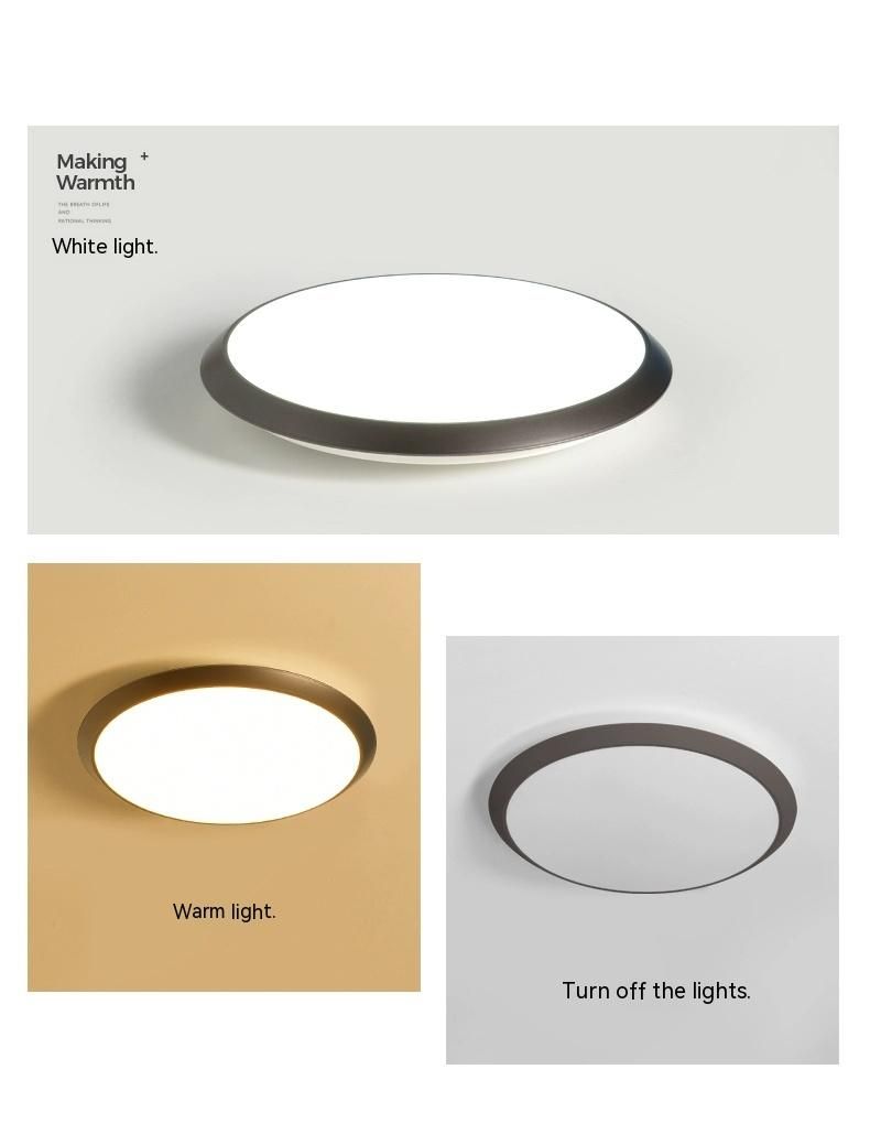 Simple and modern led round bedroom ceiling light