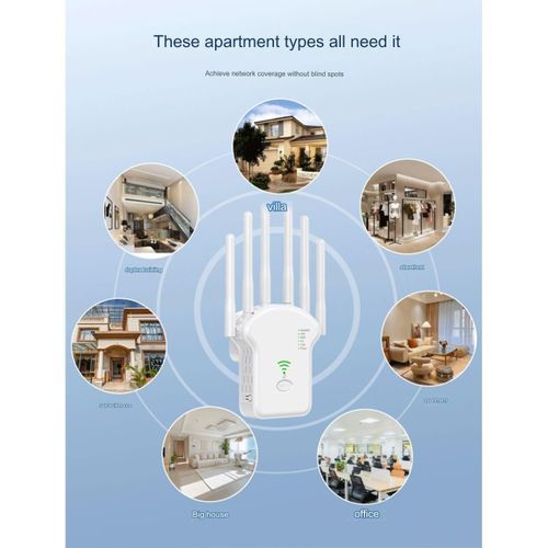 1200Mbps -Wireless WiFi Repeater/Extender/AP/WI-FI Signal Range Amplifier/Booster, Mini 2.4G Portable WiFi Signal Range Extender With WPS For Router Home