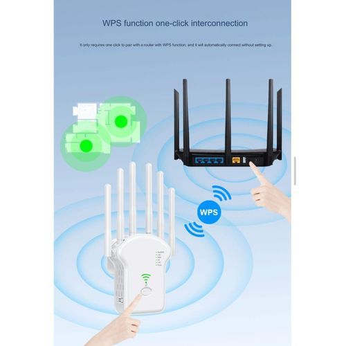 1200Mbps -Wireless WiFi Repeater/Extender/AP/WI-FI Signal Range Amplifier/Booster, Mini 2.4G Portable WiFi Signal Range Extender With WPS For Router Home