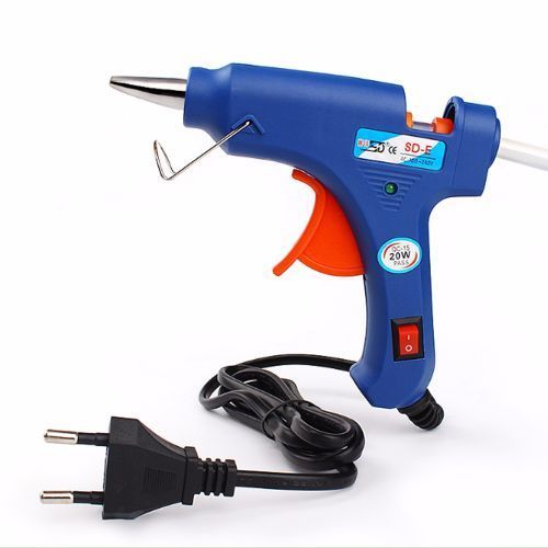 Glue Gun Flexible Trigger Fast Heat With 20pcs Glue Sticks