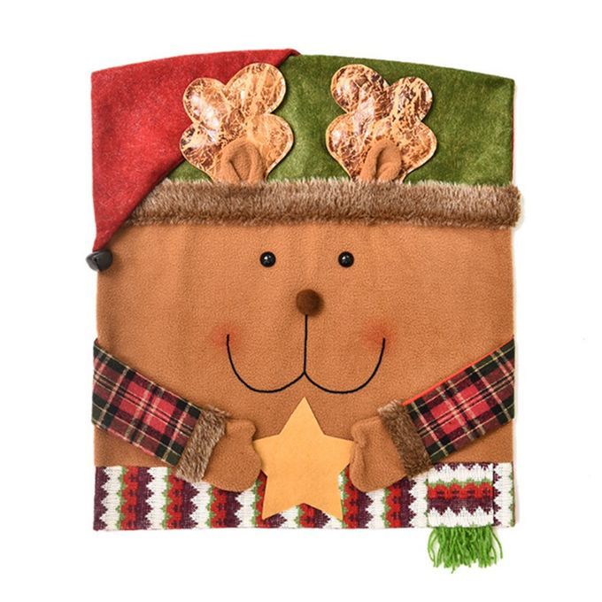 Hristmas  Hair  Overs Santa Snowman  Hair Dining  Hair  Over For Home- Olorful-Elk