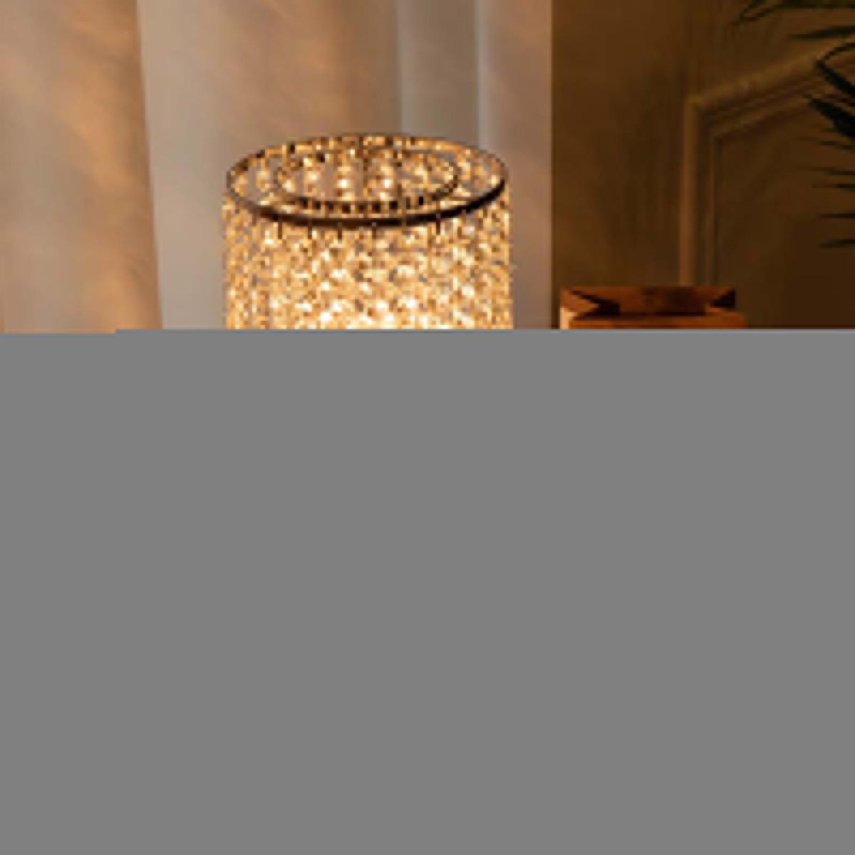 Crystal USB table lamp table bedside counter lamp touch type + touch bulb