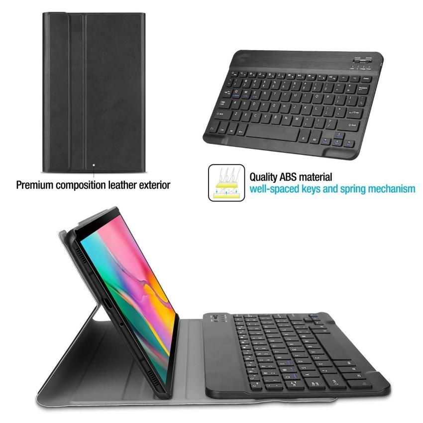 Samsung Tab A 8.0 2019 P200/P205 Keyboard With Case-Black