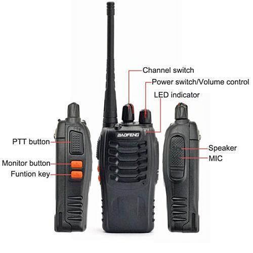 LATEST Walkie Talkie BF-888S Two Way Radio - 10 Pieces