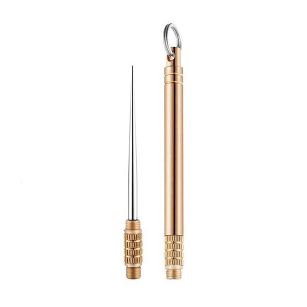 Brass Toothpicks Holder Integrated Telescopic Portable