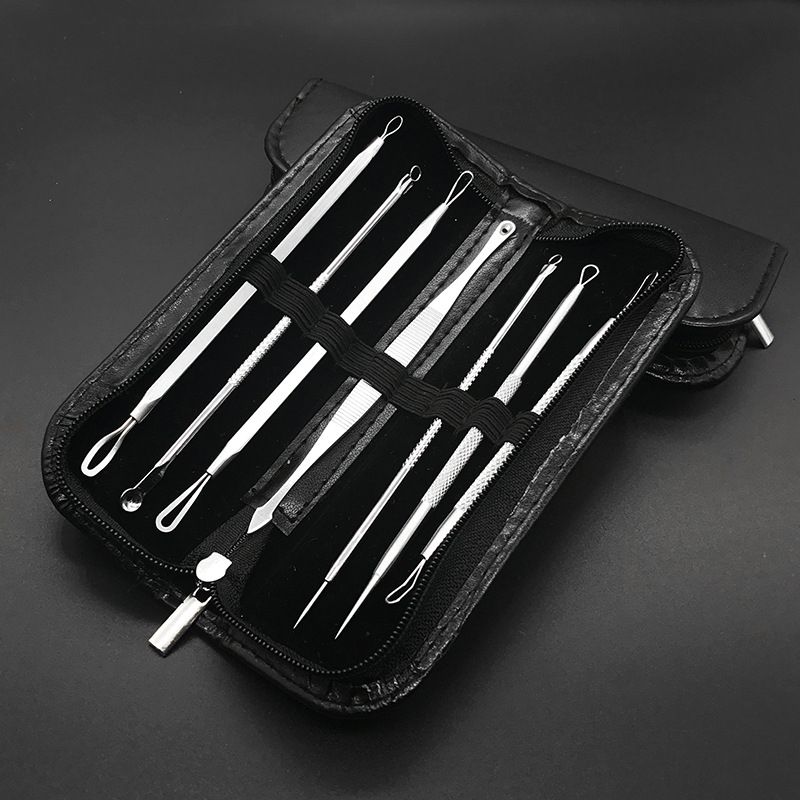 Stainless Acne Pin Blackhead Remover 7 Pieces Beauty Tool