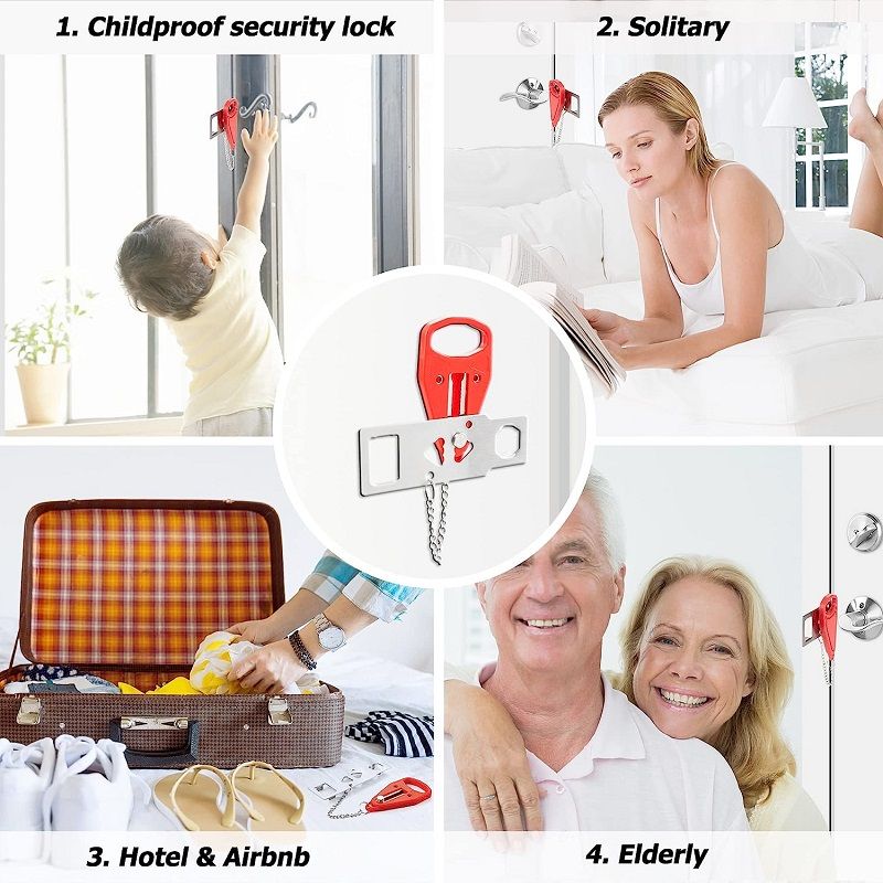 Portable Hotel Door Lock Door Travel Lockdown Locks Travel