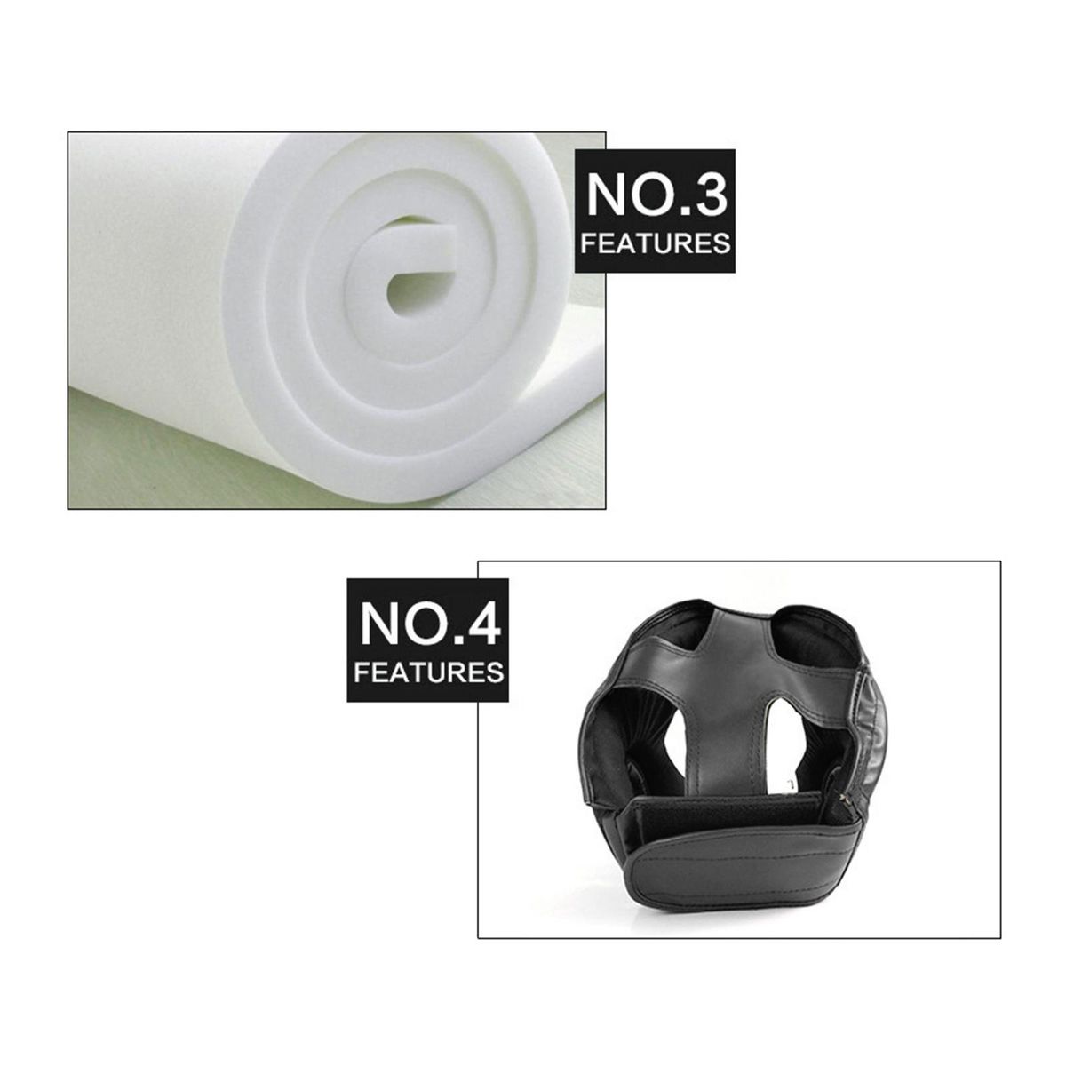 Boxing Sparring Head Protector 50 To 58CM Black