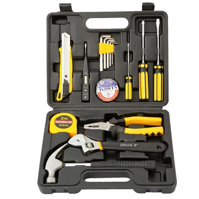 16Pcs Tool Kit Household Hardware Hand Tool Set Tool Box For Daily Repair