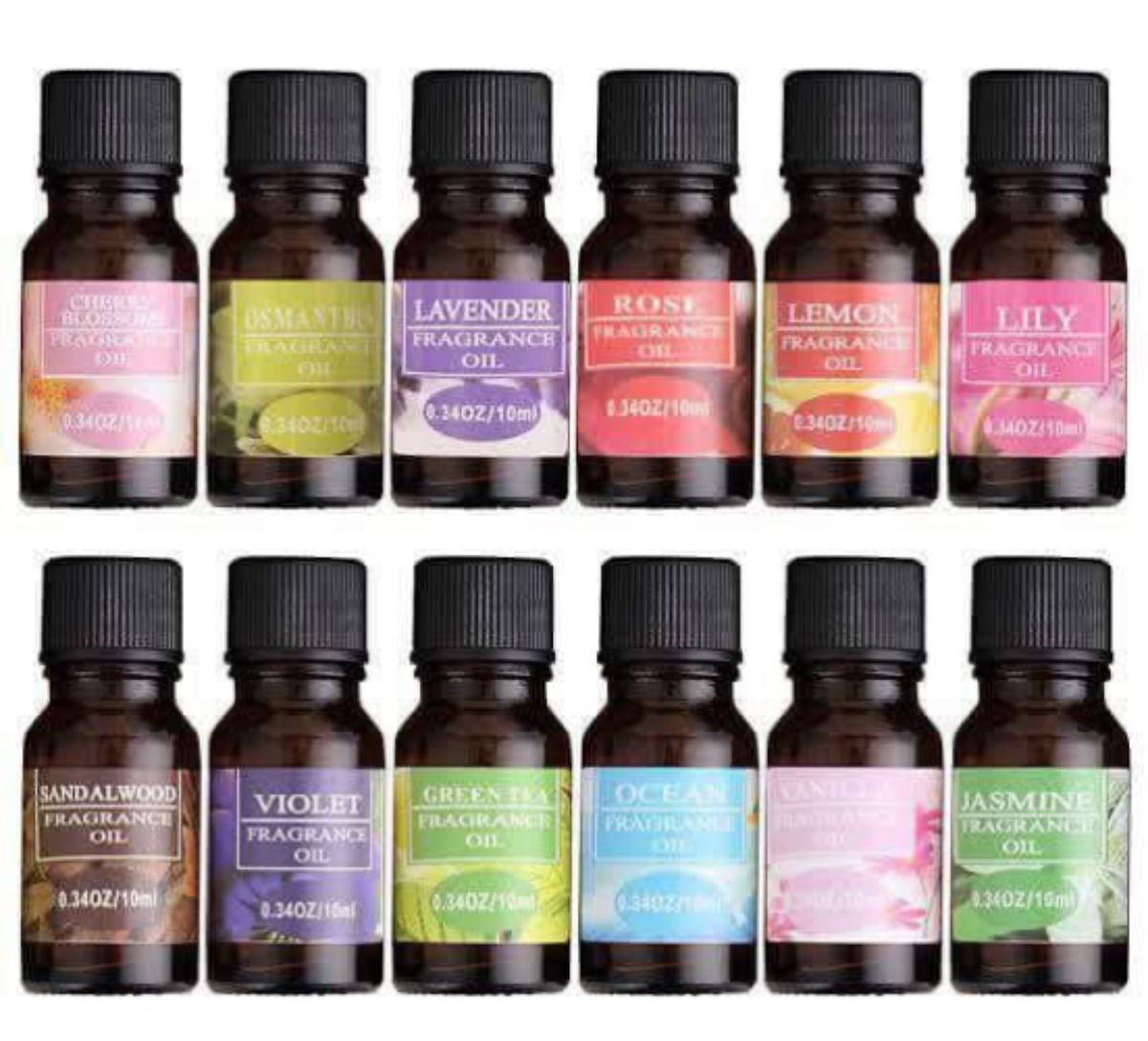 Humidifier & Burner Essential Oils - Bottles - 3ml Each