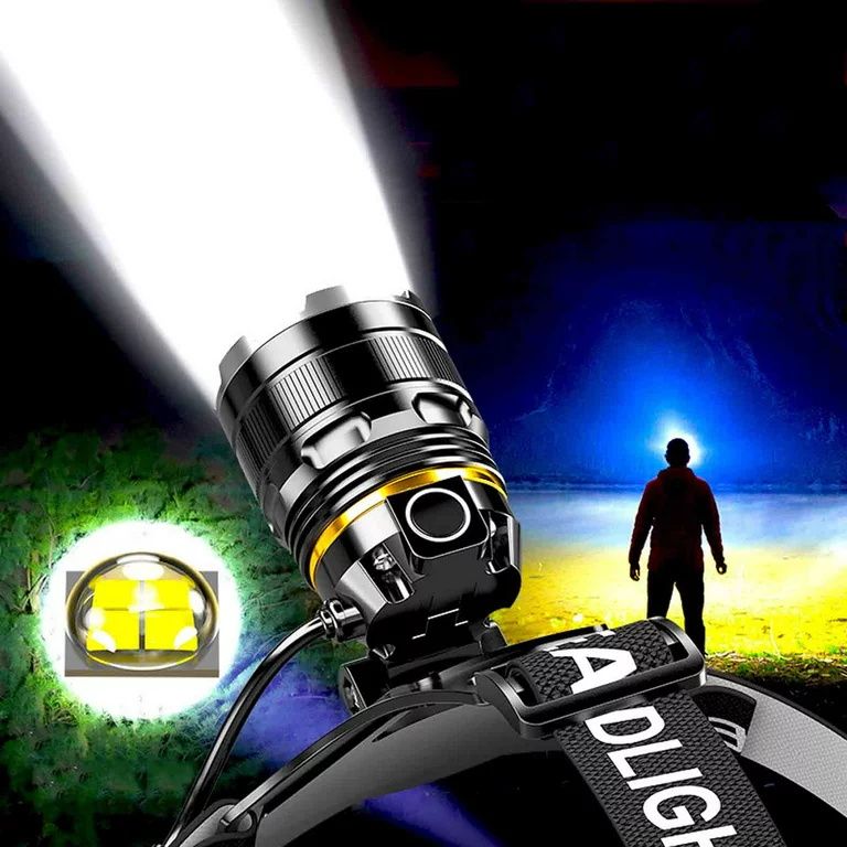 Charging LED Headlight Sports Sensor Headlamp With USB Port