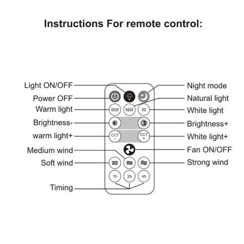 Led Ceiling Light With Built-in Fan And Remote Control - 30W