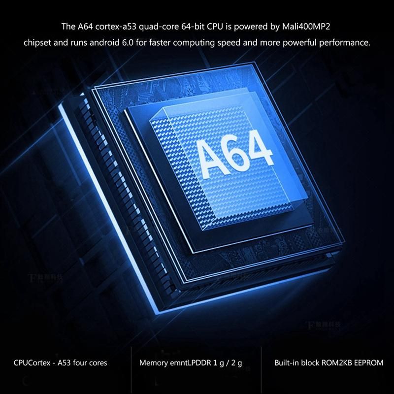 JWS-A64 Android Motherboard Uses Allwinner A64 Chip 2GB Memory 8GB EMMC StorageCan for High-End Advertising Machines