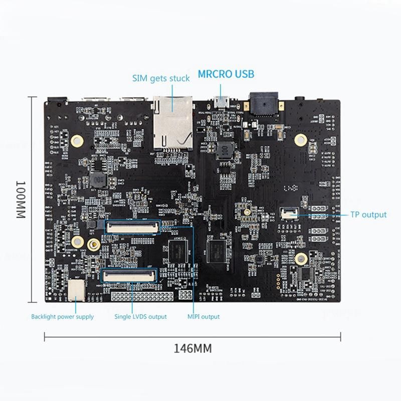 JWS-A64 Android Motherboard Uses Allwinner A64 Chip 2GB Memory 8GB EMMC StorageCan for High-End Advertising Machines