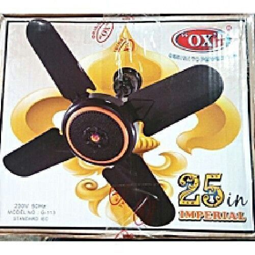 25" Short Blade Imperial Ox Ceiling Fan - Brown