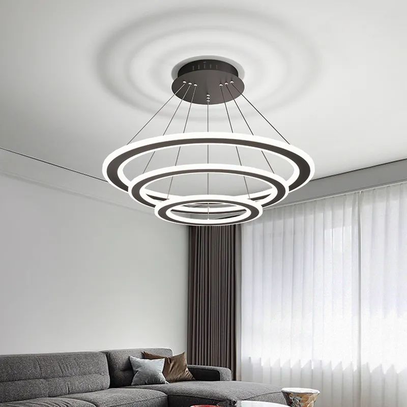 Modern 3in1ring Chandeliers Pendant Light