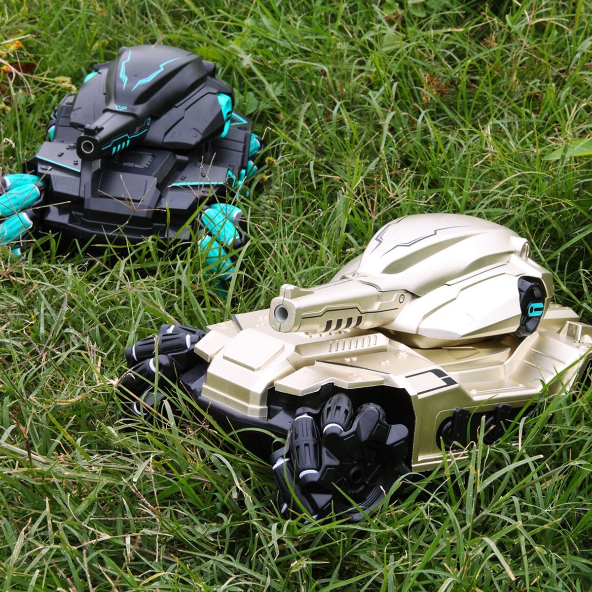 RC Car 2.4GHz Water Bead Car 4WD 360° Rotating 2 Control Mode with Light Music Drift for Boys