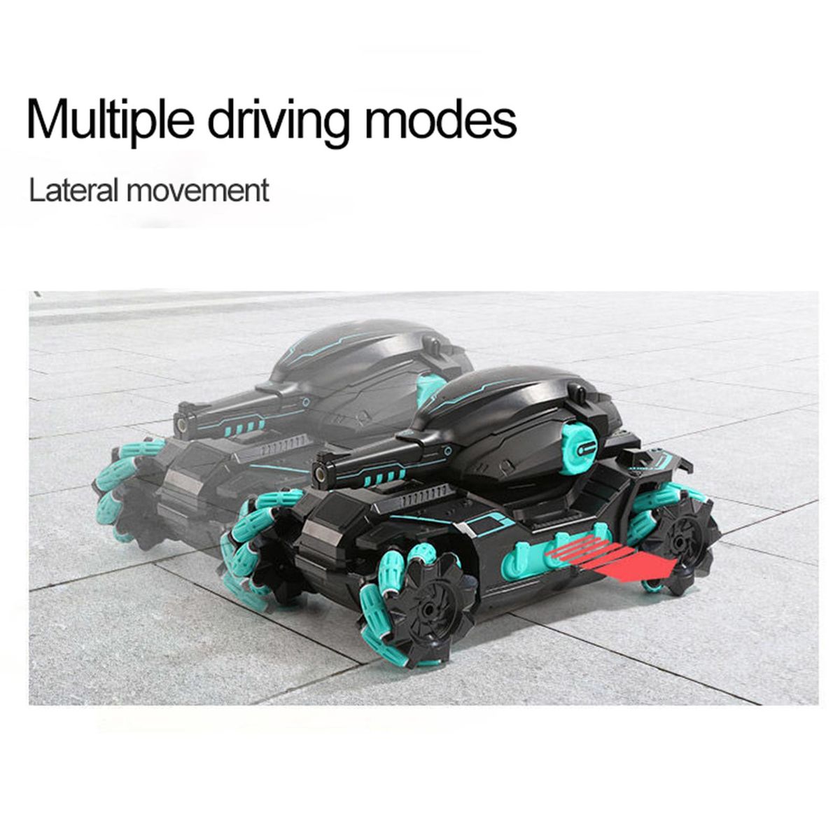 RC Car 2.4GHz Water Bead Car 4WD 360° Rotating 2 Control Mode with Light Music Drift for Boys