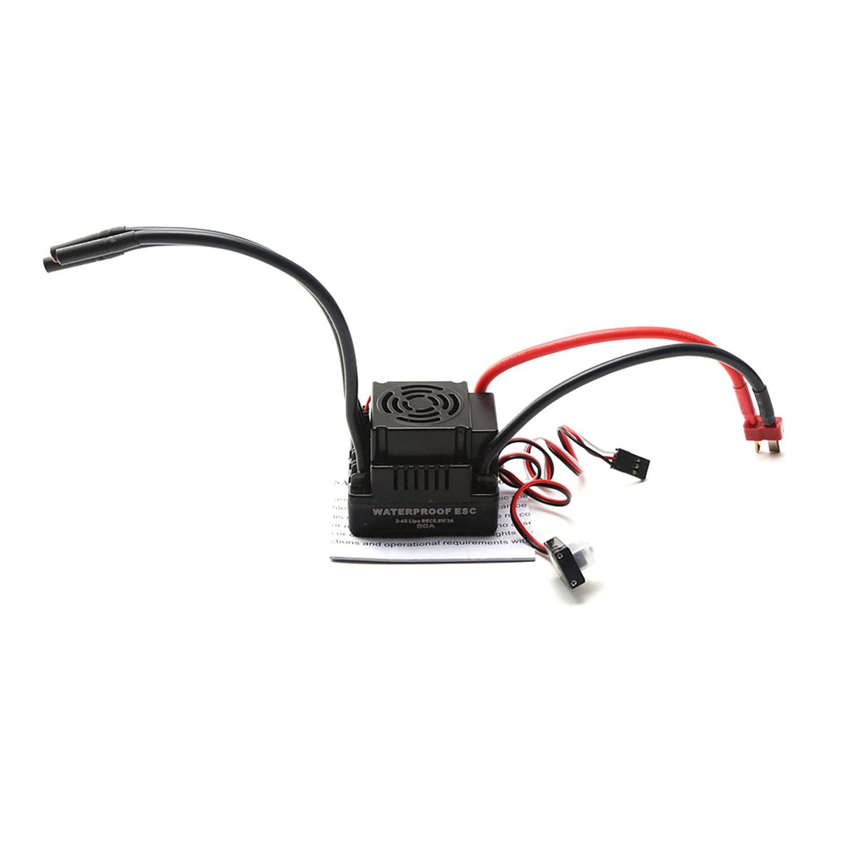 Waterproof 3660 3800KV Brushless Motor 80A  Brushless ESC Programming Card Combo Set for 1/8 Remote Control Car Truck