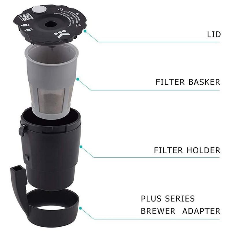 Coffee Filter Compatible with My (Black, 2/Pack)