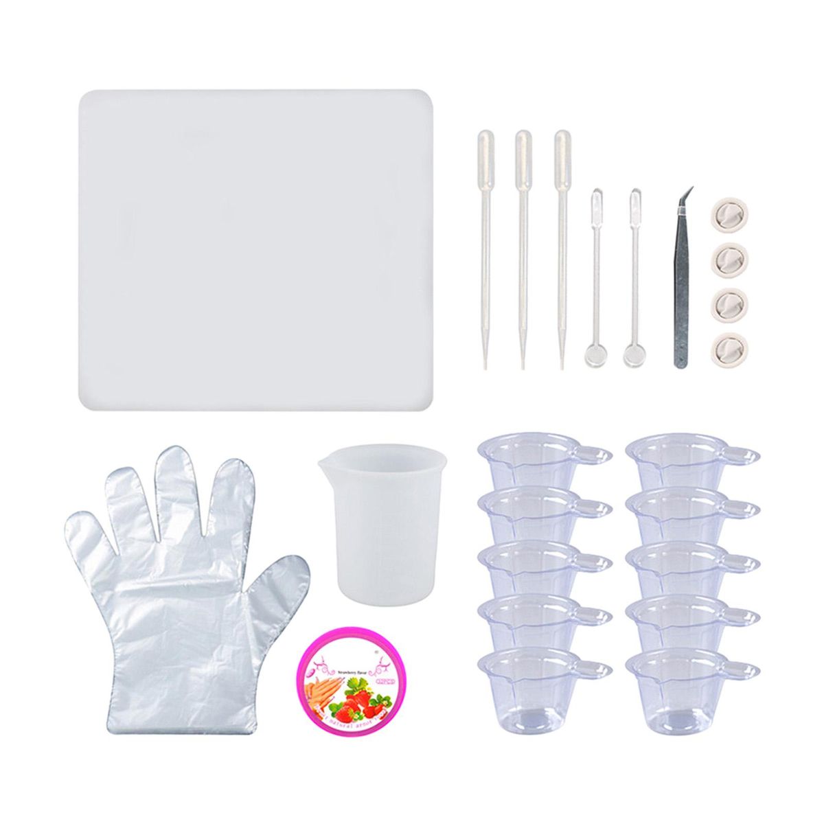 DIY Silicone Mixing Measuring Cups Epoxy Resin Mold DIY Casting