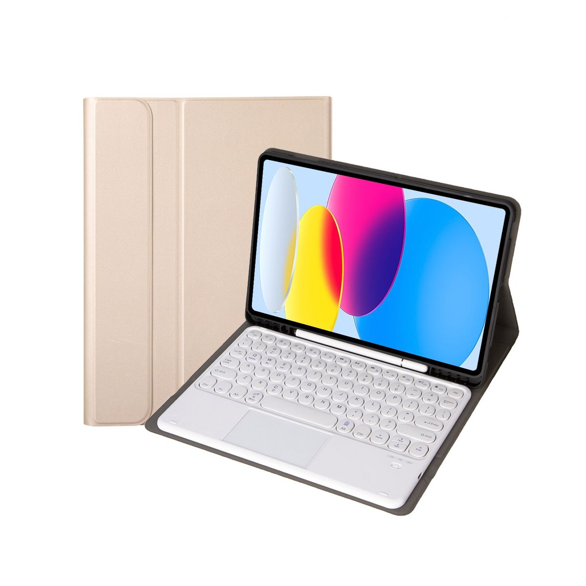Bluetooth Touch Keyboard With Pen Slot For IPad 10th Gen 10.9 2022