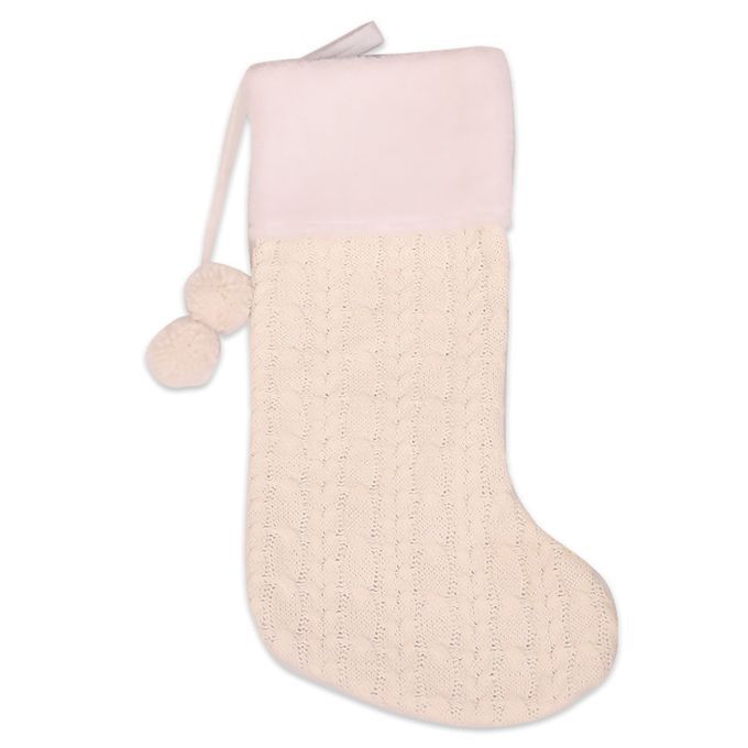 Christmas Stocking Sock Candy Gift Bag Container Tree-White