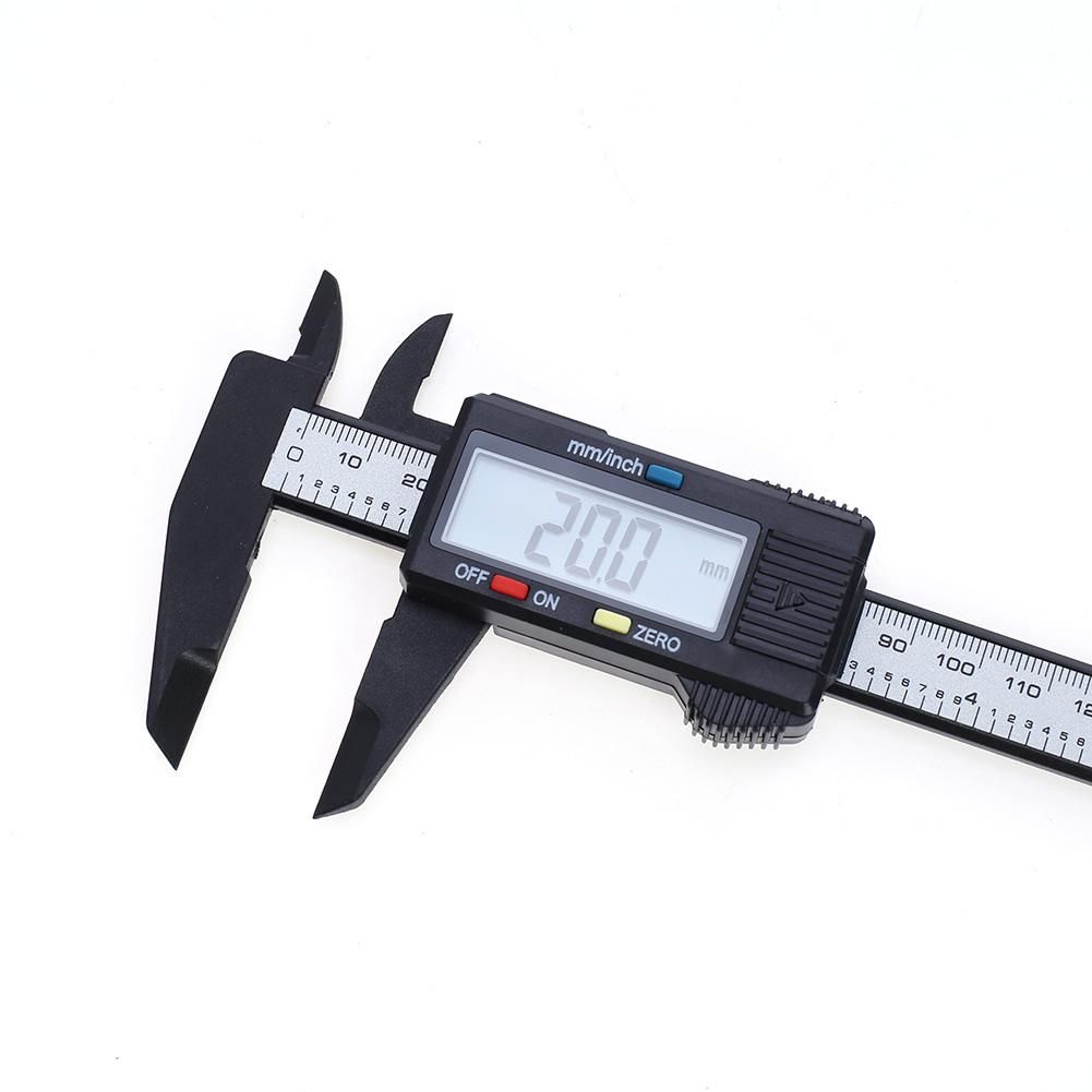 150mm 6 Inch LCD Digital Electronic Carbon Fiber Vernier Calipers  Micrometer Measuring Tool Digital Rule Measuring Tool