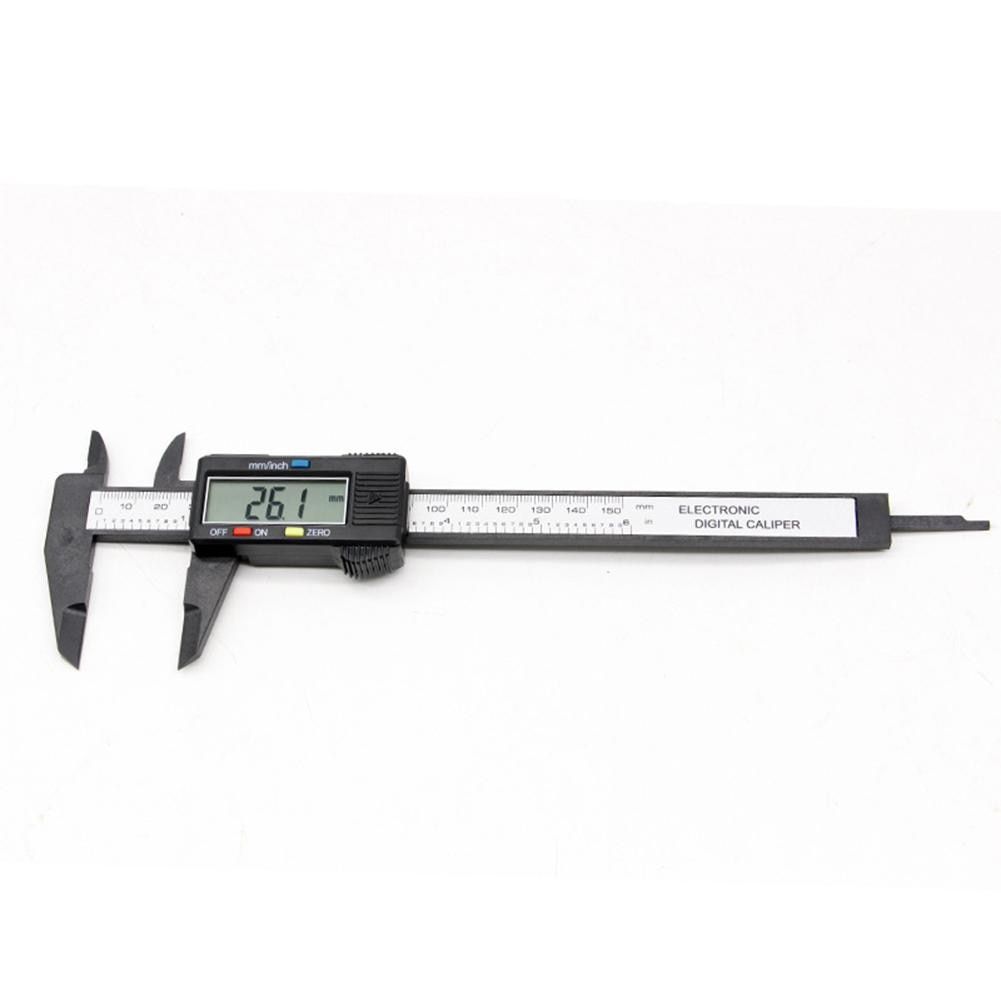 150mm 6 Inch LCD Digital Electronic Carbon Fiber Vernier Calipers  Micrometer Measuring Tool Digital Rule Measuring Tool
