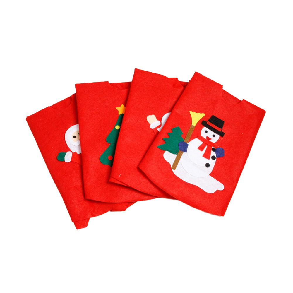 Christmas Tree Floor Mat Santa Snowman Ground Cover Apron-