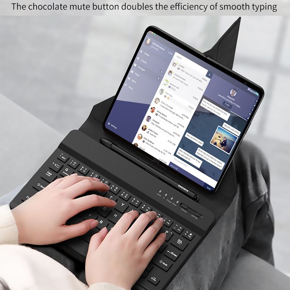 Keyboard Leather Case For Samsung Galaxy Z Fold5