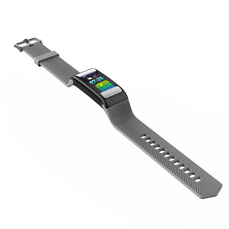 T9 0.96 Inch Color Screen IP67 Waterproof Smart Bracelet, Support ECG + PPG Monitor / Heart Rate Monitor / Blood Pressure Monitor(Grey)