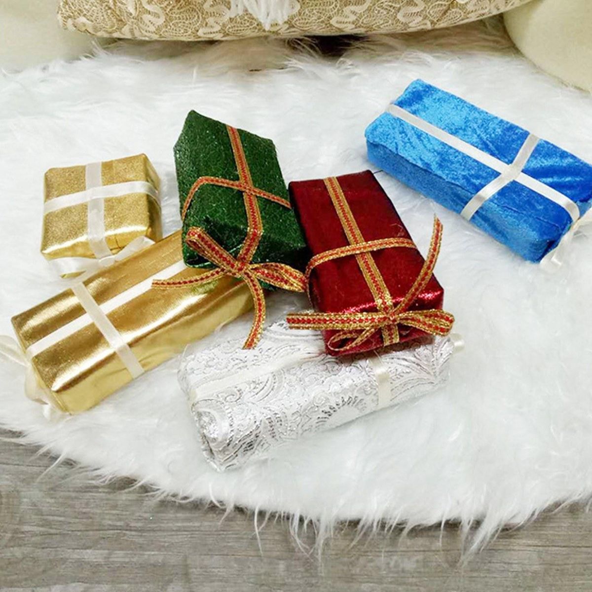 30 Inch Christmas Tree Skirt Reusable Xmas Tree Skirt for Christmas Decorations Happy Thanksgiving Day Wedding Holiday Festivals Gift