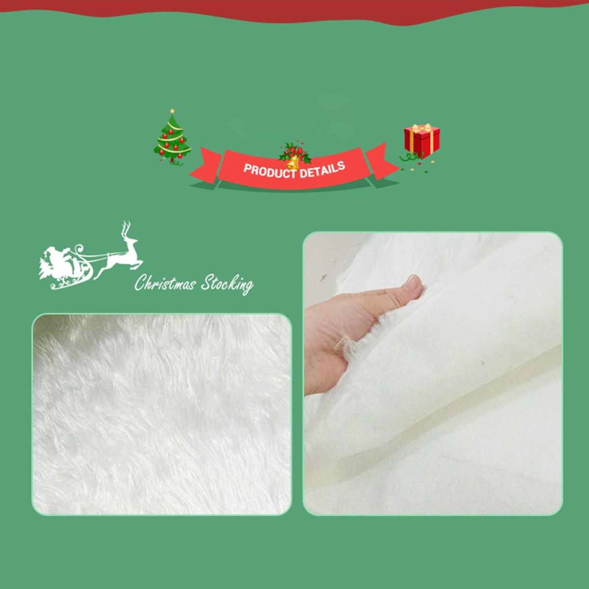 30 Inch Christmas Tree Skirt Reusable Xmas Tree Skirt for Christmas Decorations Happy Thanksgiving Day Wedding Holiday Festivals Gift