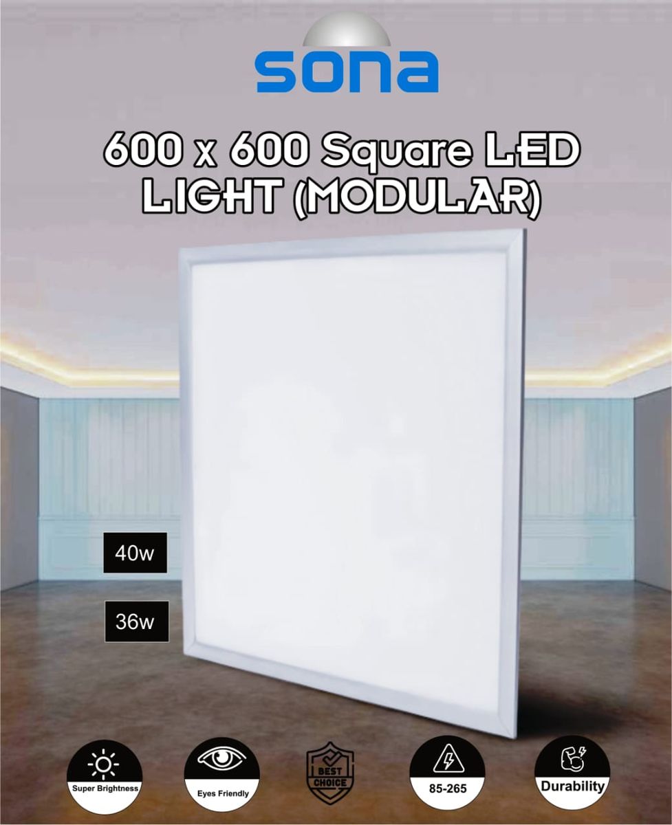 10 Pcs- LED Modular (600×600mm) Ceiling Light