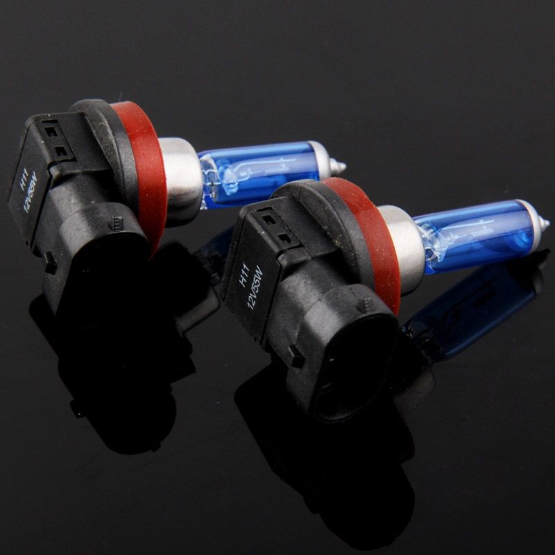 H11 Halogen Bulb, Super White Car Headlight Bulb, 12 V / 55W, 6000K 1700 LM (Pair)