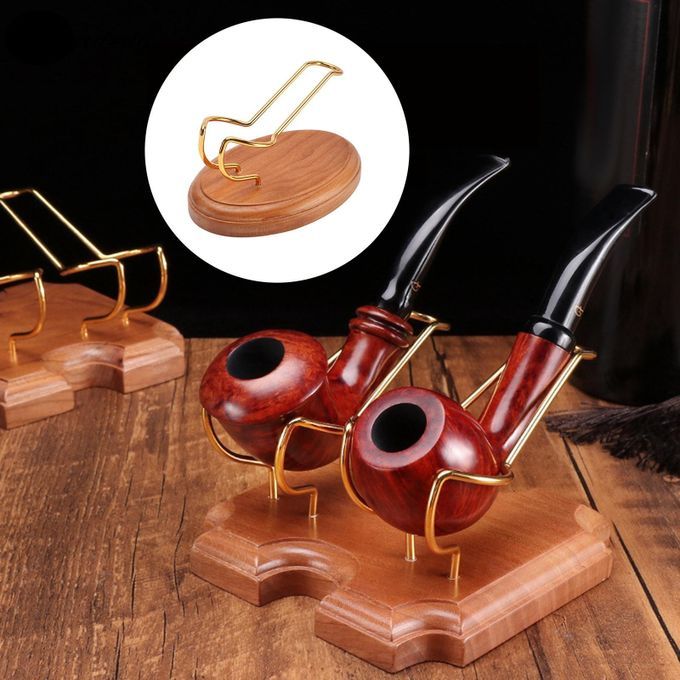 CHERRY Wood Tobacco Pipe Stand Home Decor  Pipe Holder For