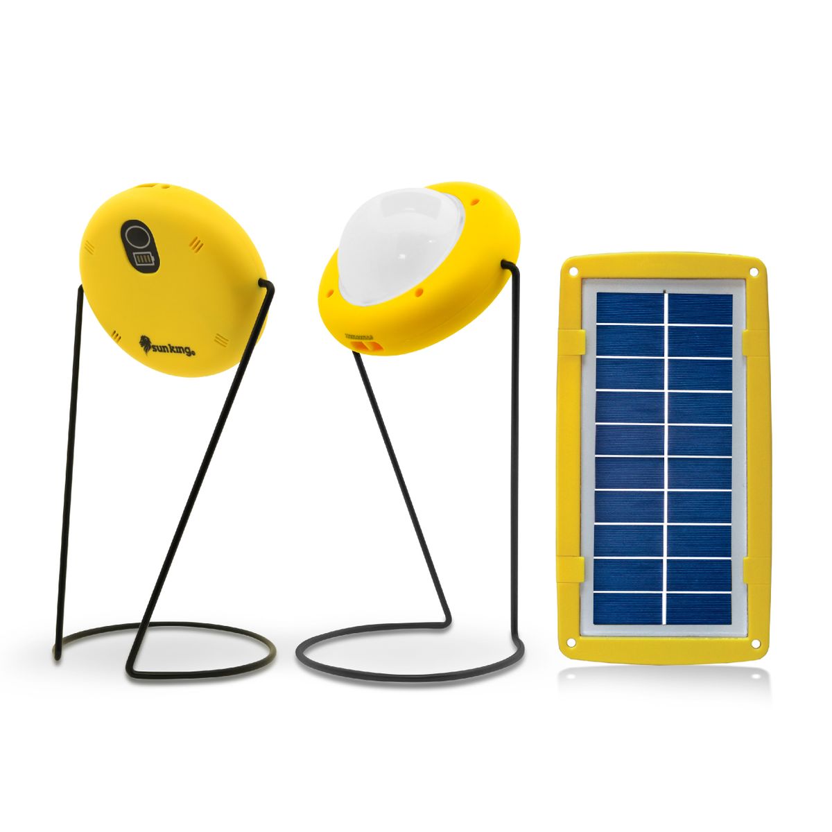 Pro 200 Solar Light With USB Mobile Charging - Yellow